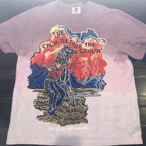 Warren Lotas Calm Before the Storm Western Pulp Tie Dye Purple Pink